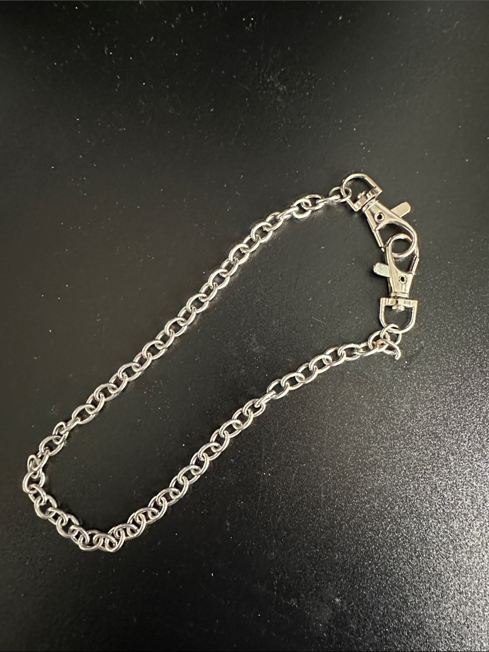 Silver Chain Bracelet with Lobster Clasp - Women's Accessory